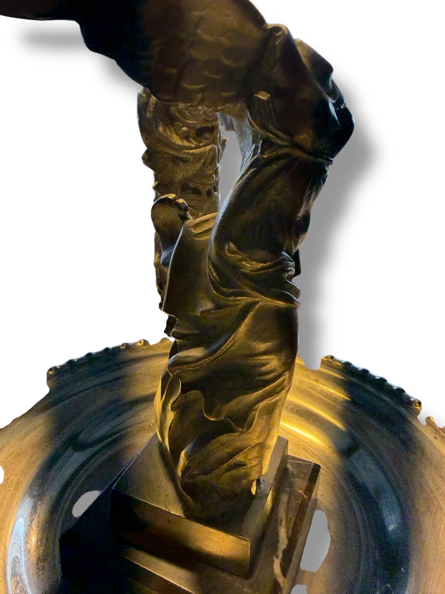 La Victoire de Samothrace bronze XIXeme-photo-3