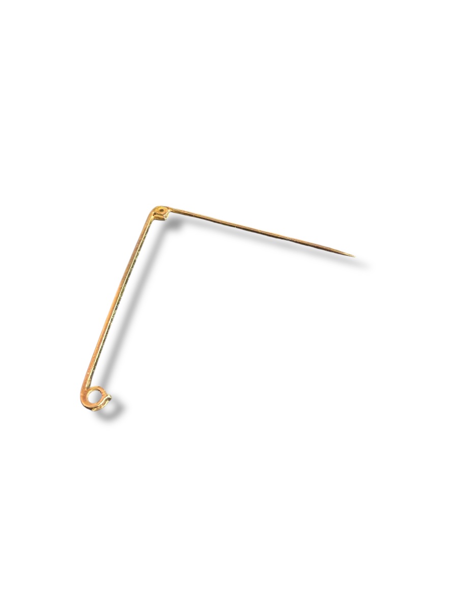 Broche épingle à nourrice en or -photo-1