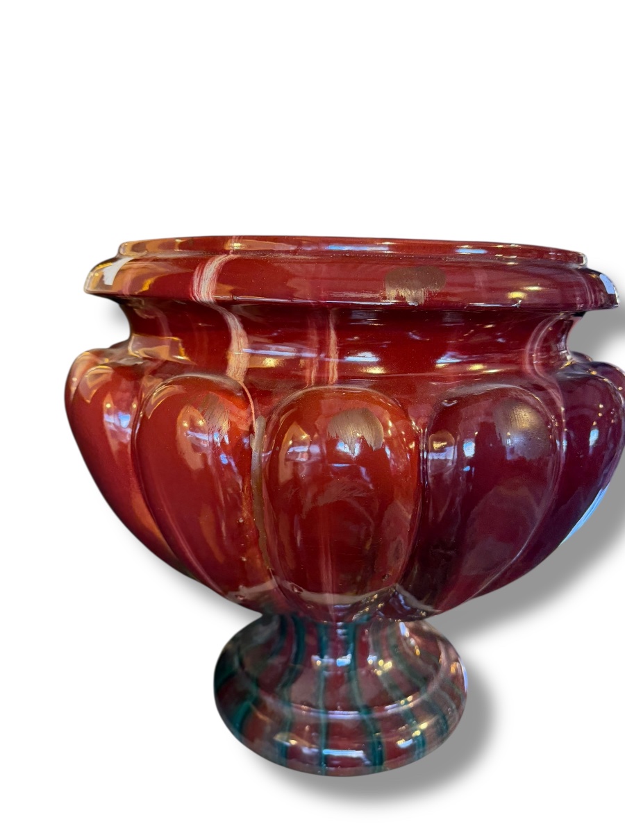 MASSIER Important cache pot Bordeaux -photo-2