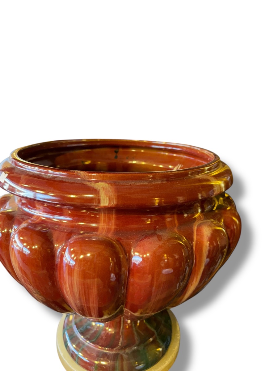 MASSIER Important cache pot Bordeaux -photo-3