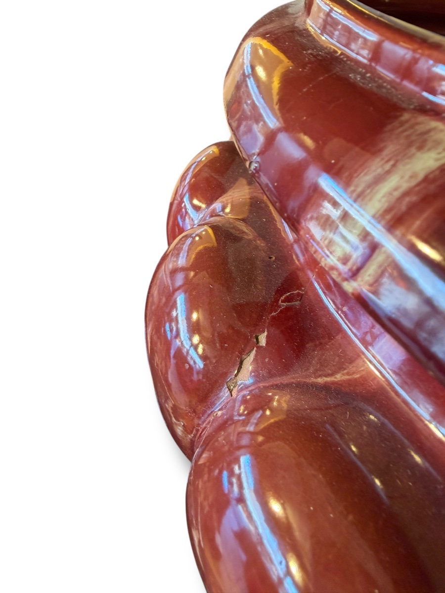 MASSIER Important cache pot Bordeaux -photo-3