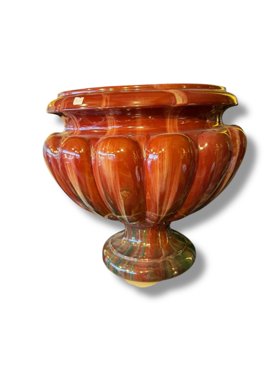 MASSIER Important cache pot Bordeaux 