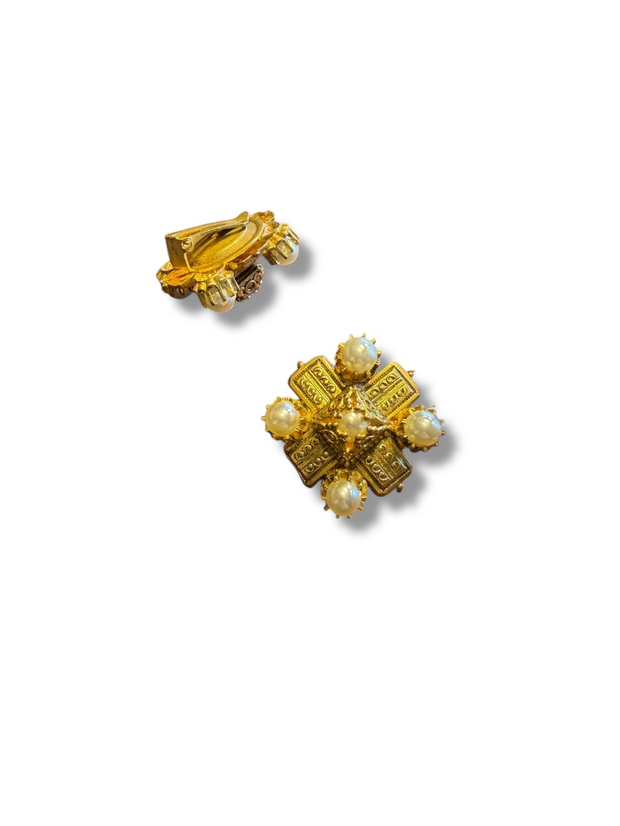 Paire de boucles d’oreilles dlg Chanel-photo-6