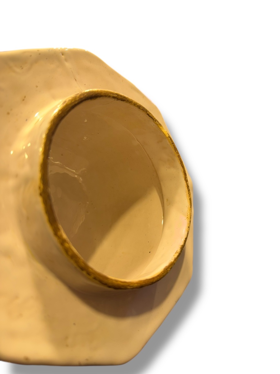 Delft pots couverts en faïence polychrome-photo-5