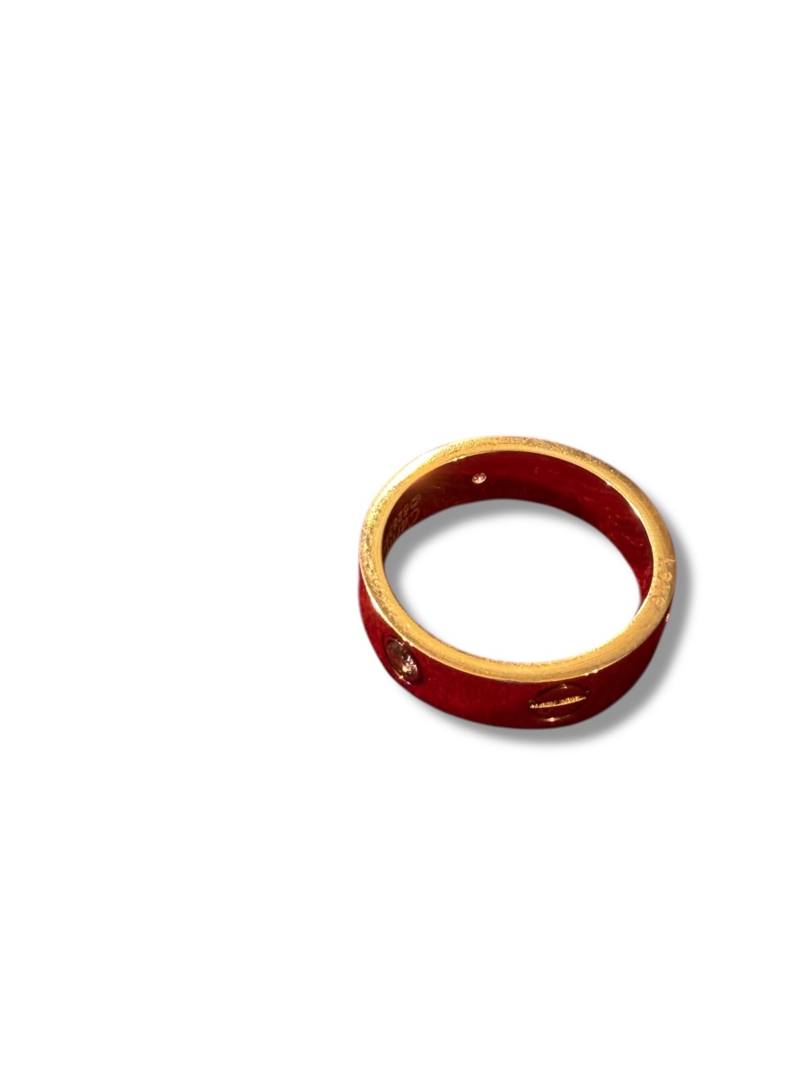 Cartier Love Ring In Gold And Diamonds-photo-3