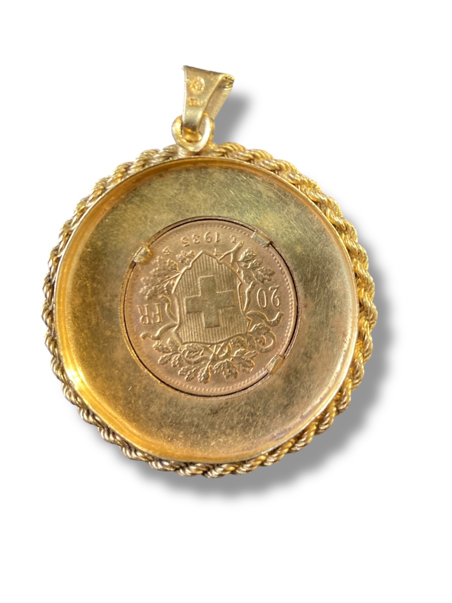 20 Franc Gold Pendant -photo-2