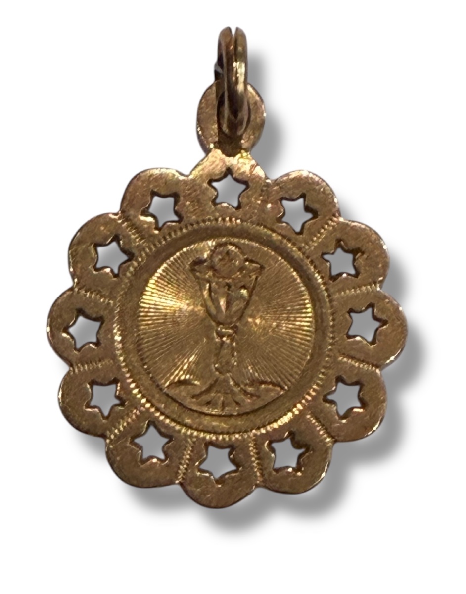 Médaille en or calice 