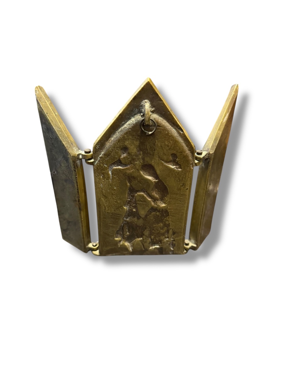 Triptyque de voyage en bronze-photo-4