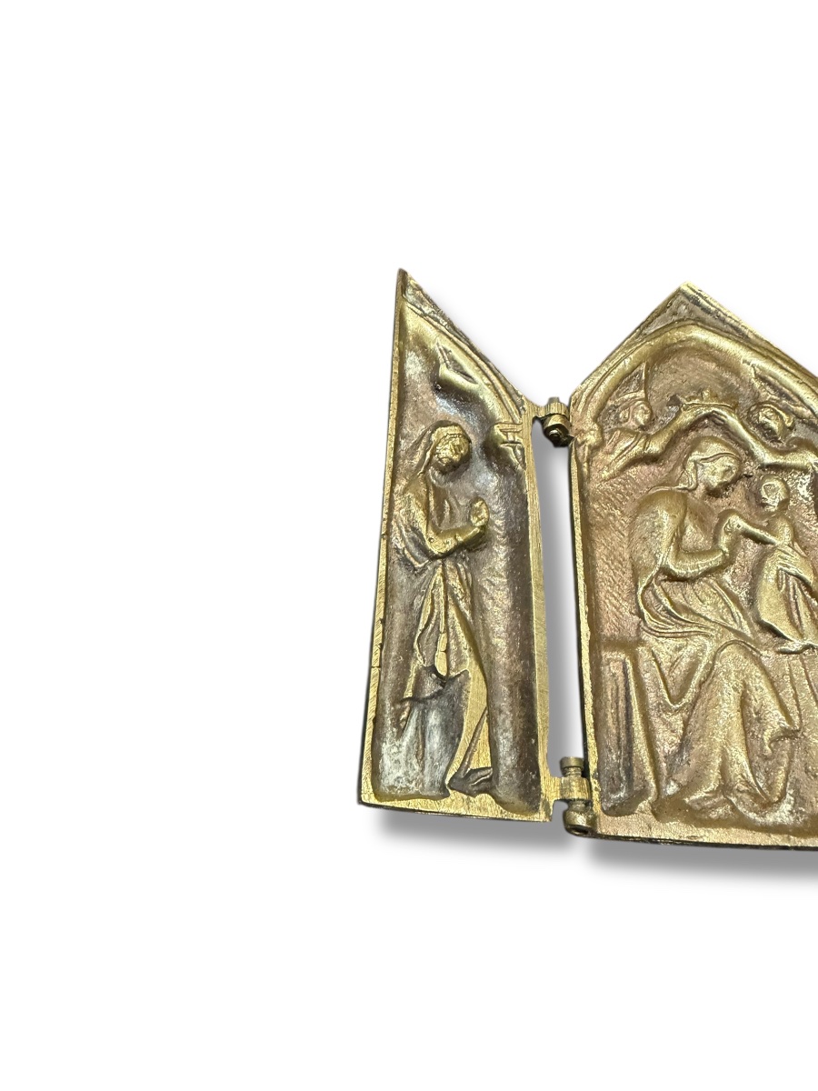 Triptyque de voyage en bronze-photo-1