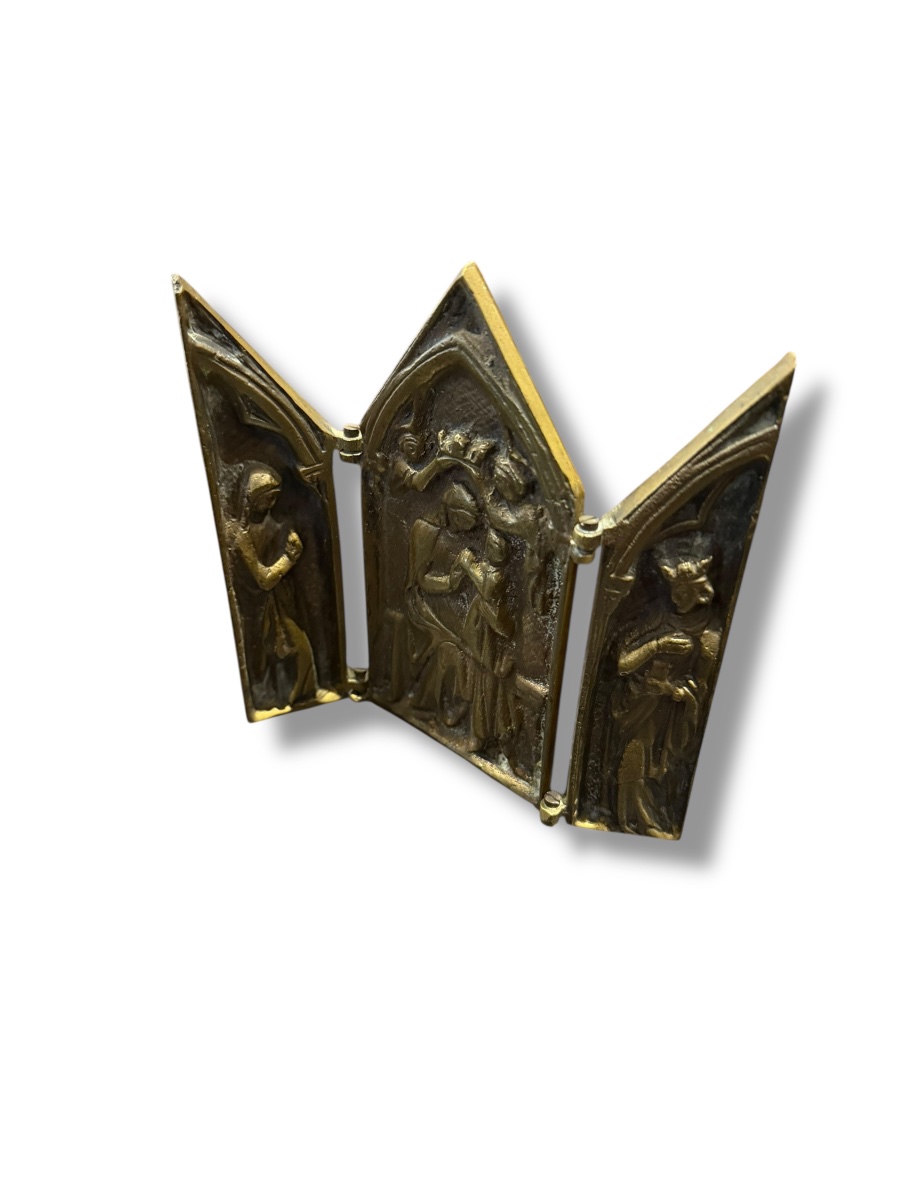 Triptyque de voyage en bronze-photo-5