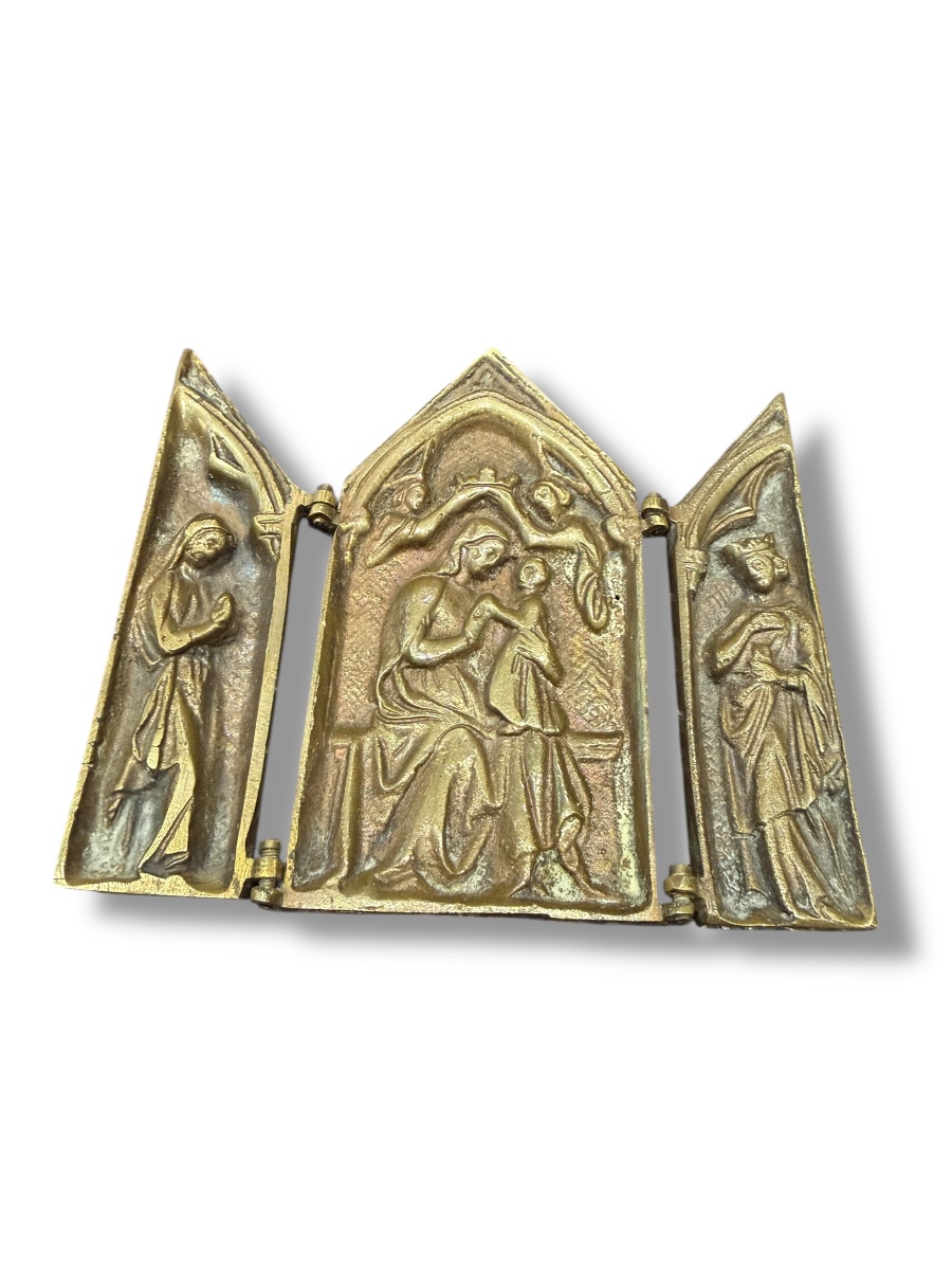 Triptyque de voyage en bronze-photo-6