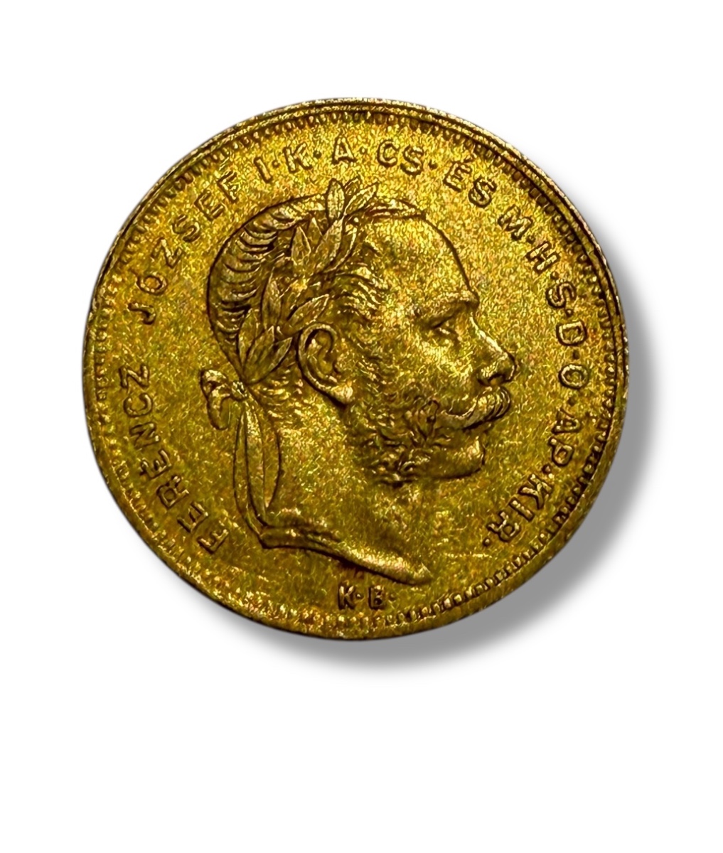 Autriche Hongrie 8 Florins 20 Francs or 1877 Kremnitz