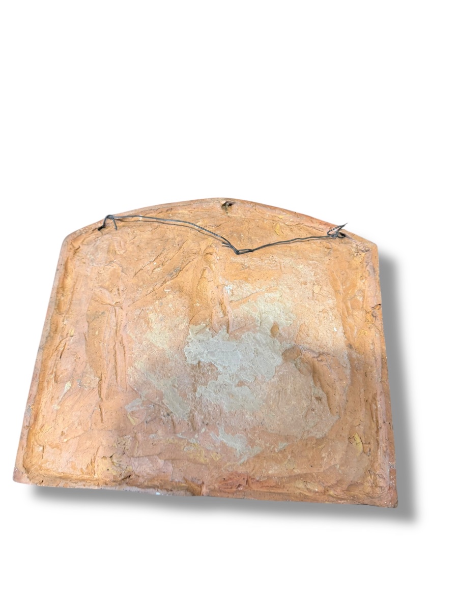 Le Jeu bas relief en terre cuite Eugene Gairal De Serezin-photo-6