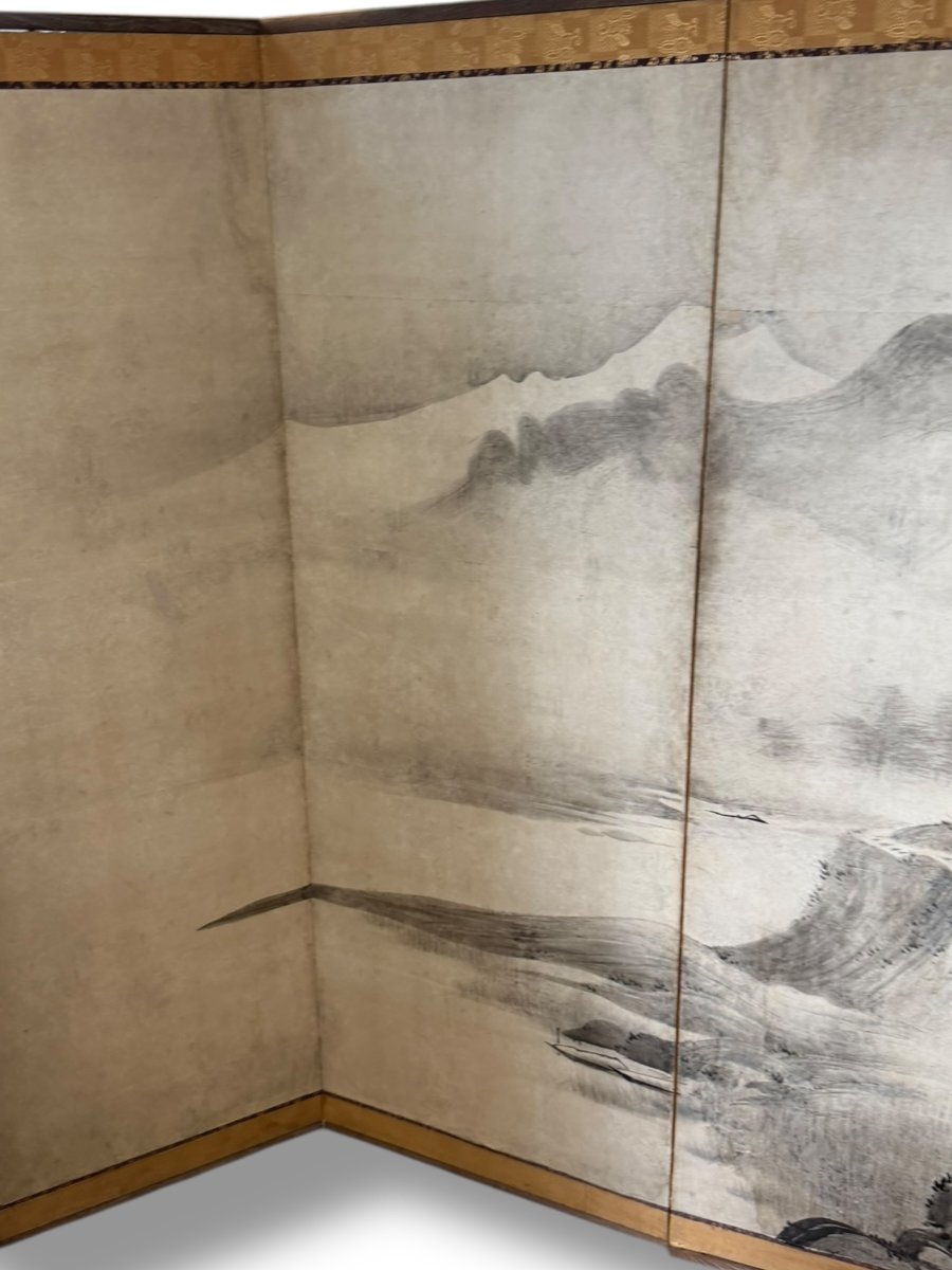 Important Japanese Meiji Screen-photo-4