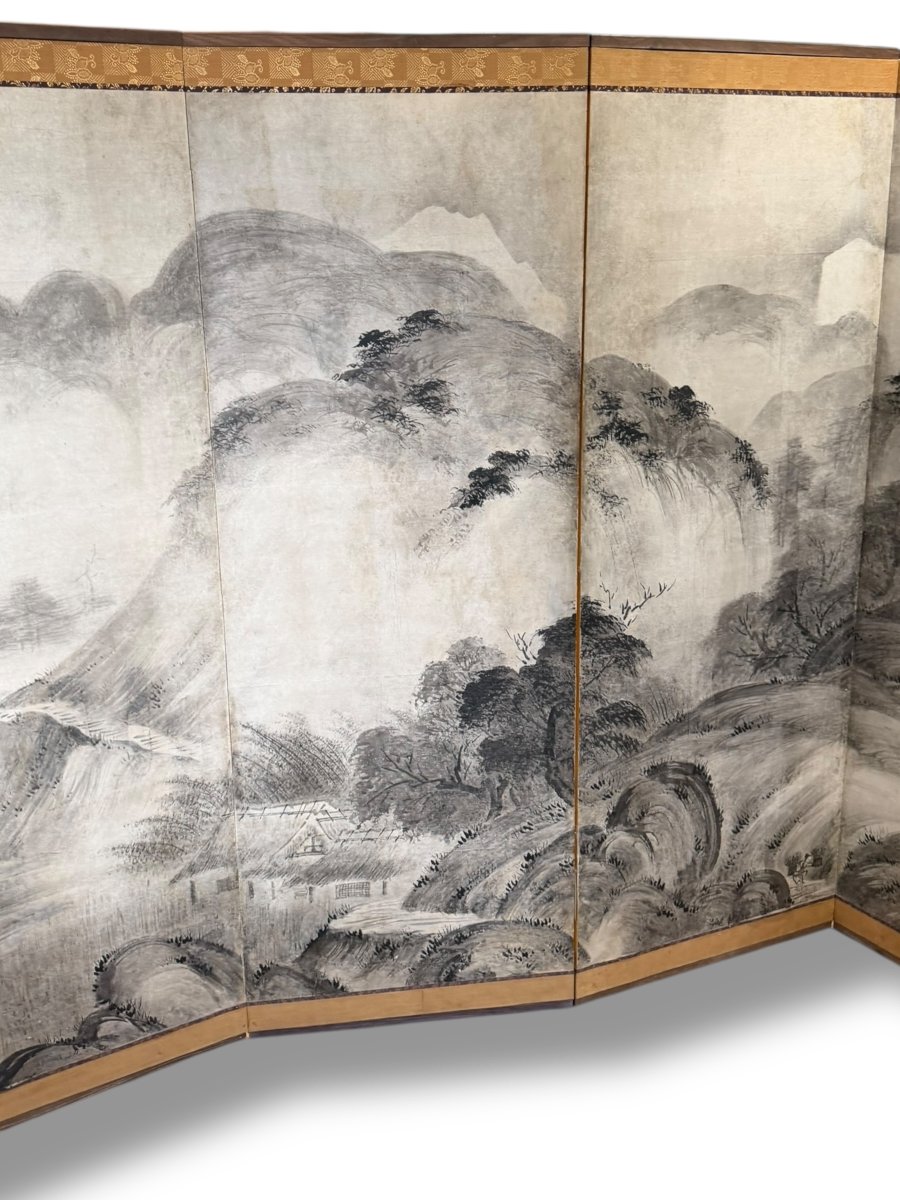 Important Japanese Meiji Screen-photo-3