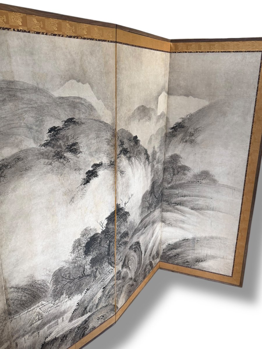Important Japanese Meiji Screen-photo-7