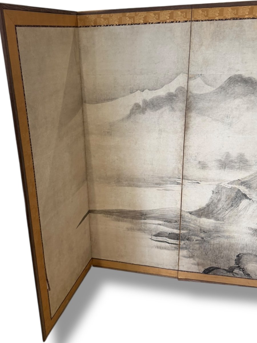Important Japanese Meiji Screen-photo-8