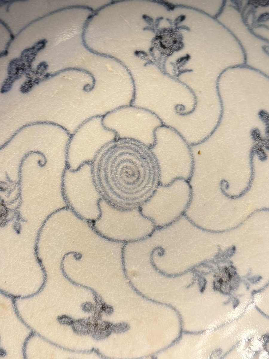 Assiette chinoise blanc bleu début XIXeme-photo-2