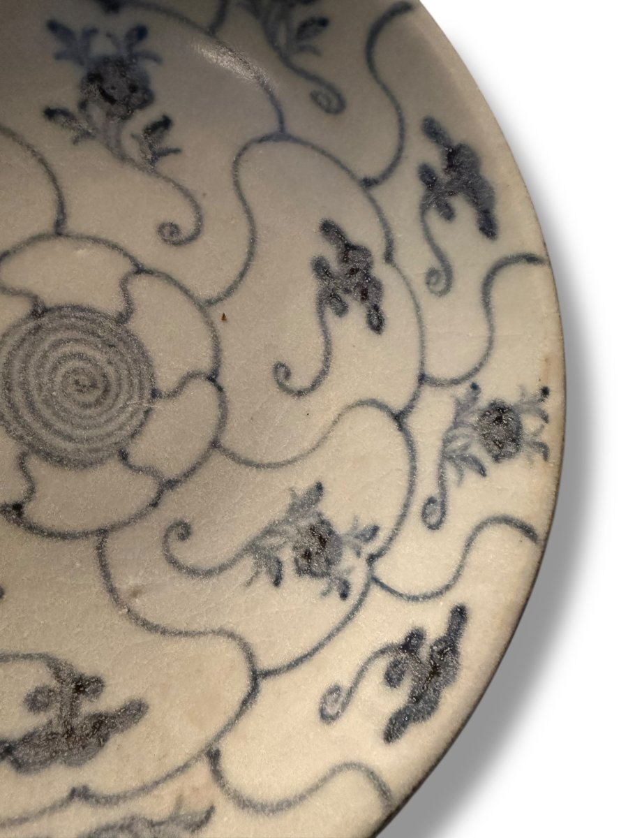 Assiette chinoise blanc bleu début XIXeme-photo-2