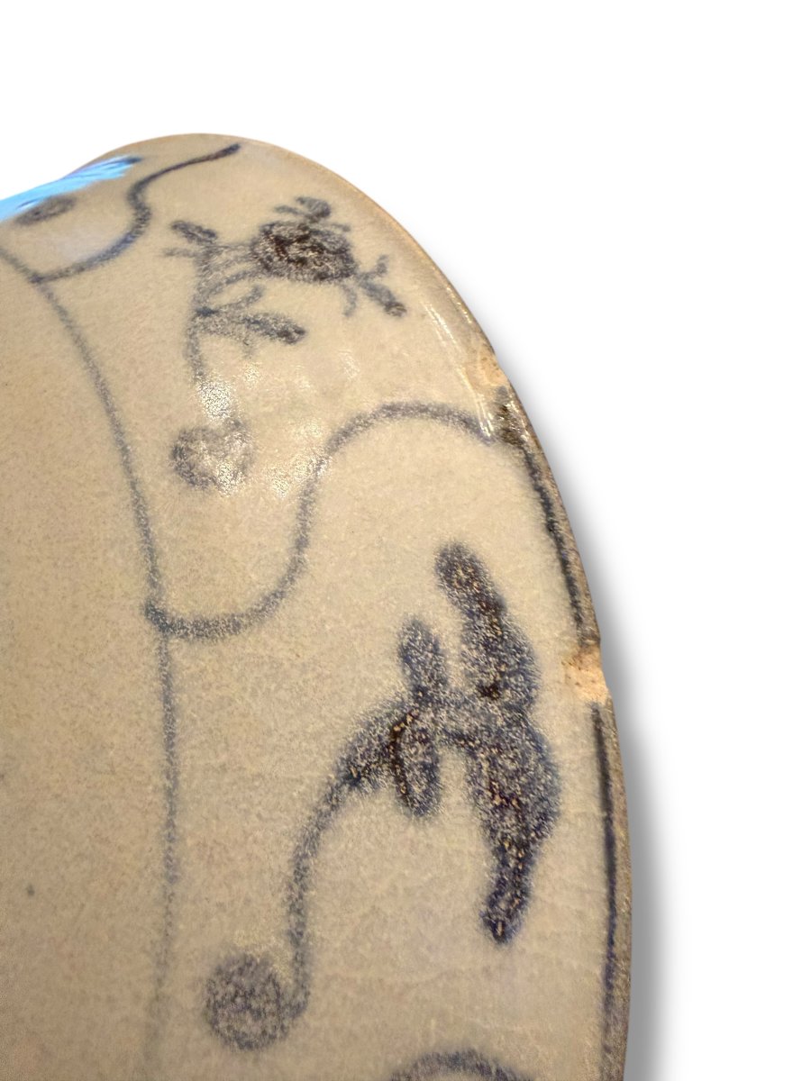 Assiette chinoise blanc bleu début XIXeme-photo-5