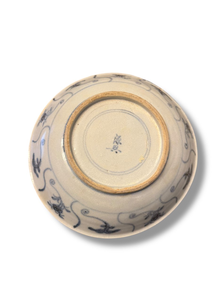 Assiette chinoise blanc bleu début XIXeme-photo-6