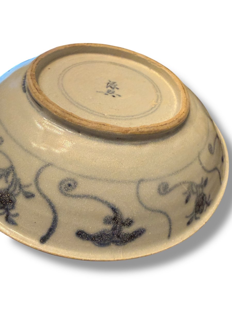 Assiette chinoise blanc bleu début XIXeme-photo-7