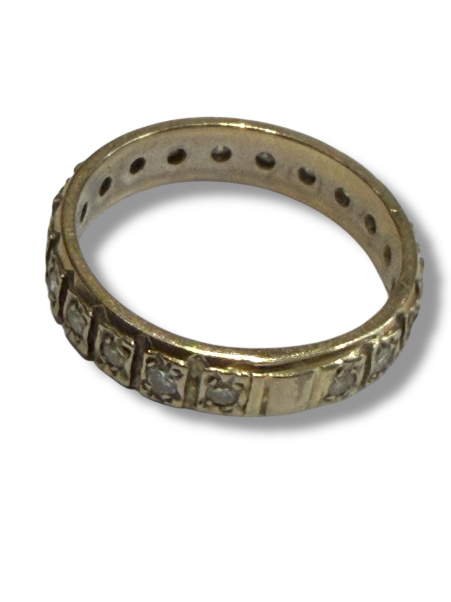 Alliance américaine diamants or gris-photo-4