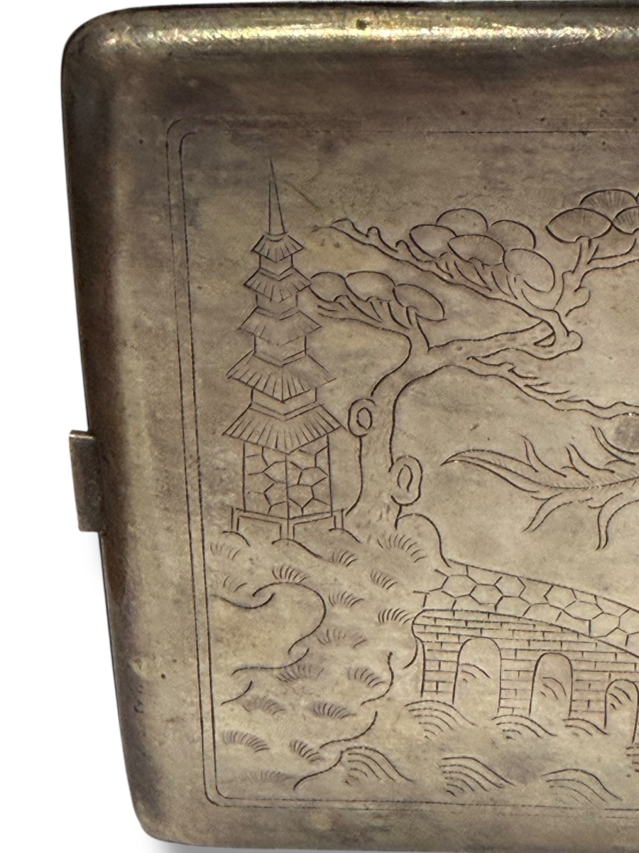 Indochine étui à cigarette motif dragon-photo-6