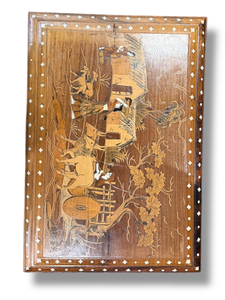 Important Marquetry Box From India And Punjab-photo-2