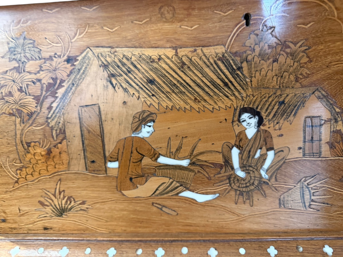 Important Marquetry Box From India And Punjab-photo-1