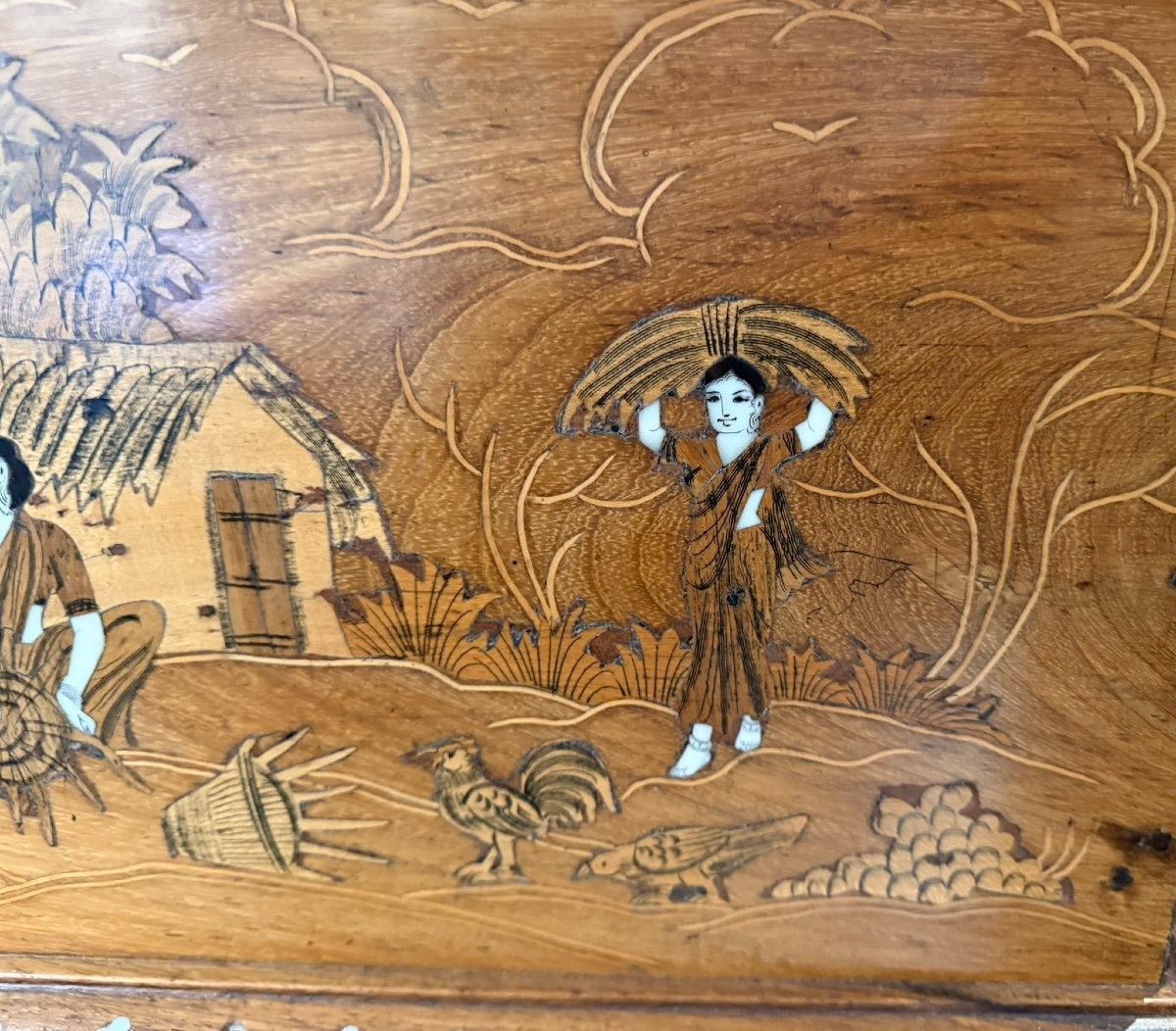 Important Marquetry Box From India And Punjab-photo-2