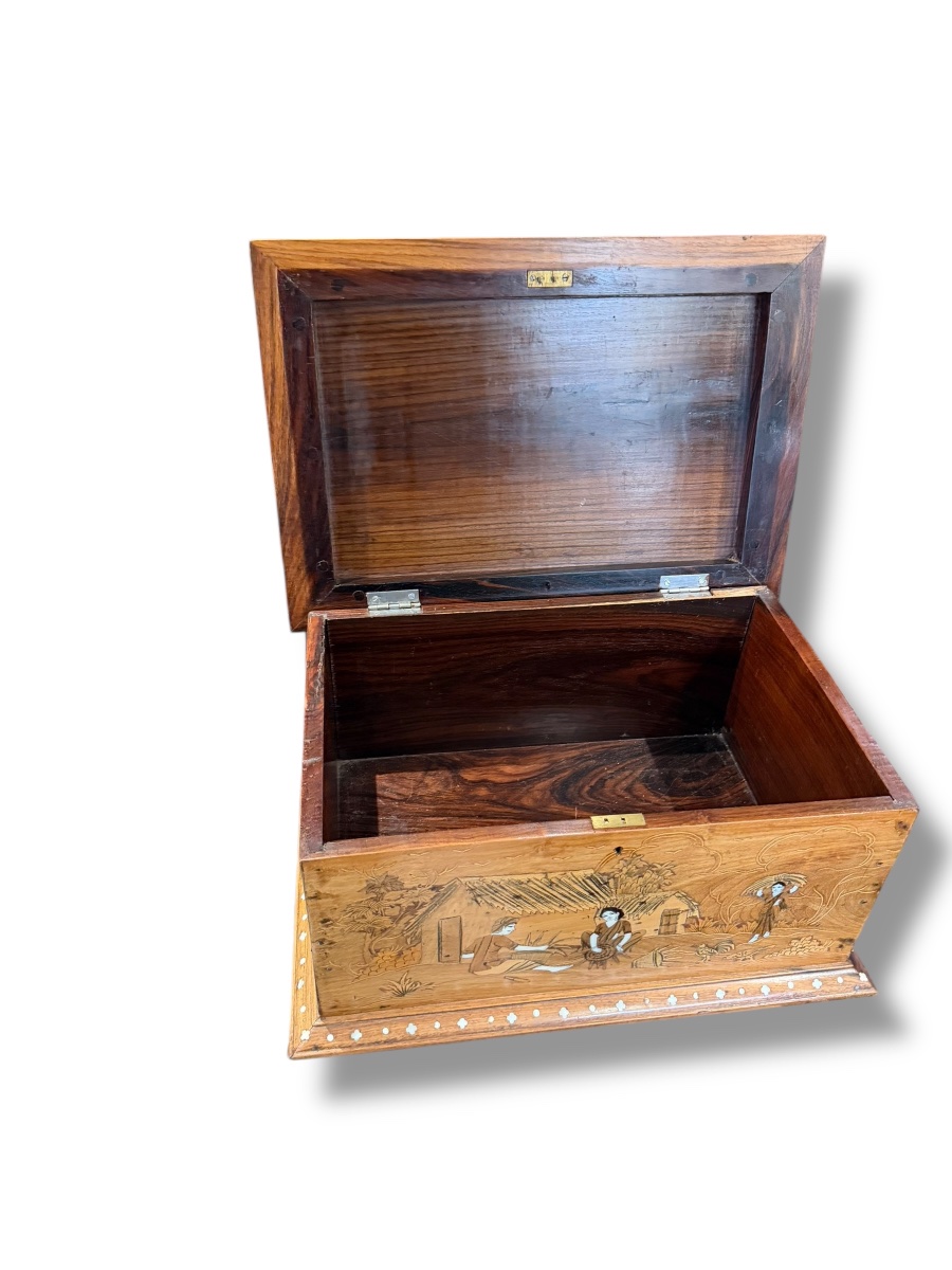 Important Marquetry Box From India And Punjab-photo-8