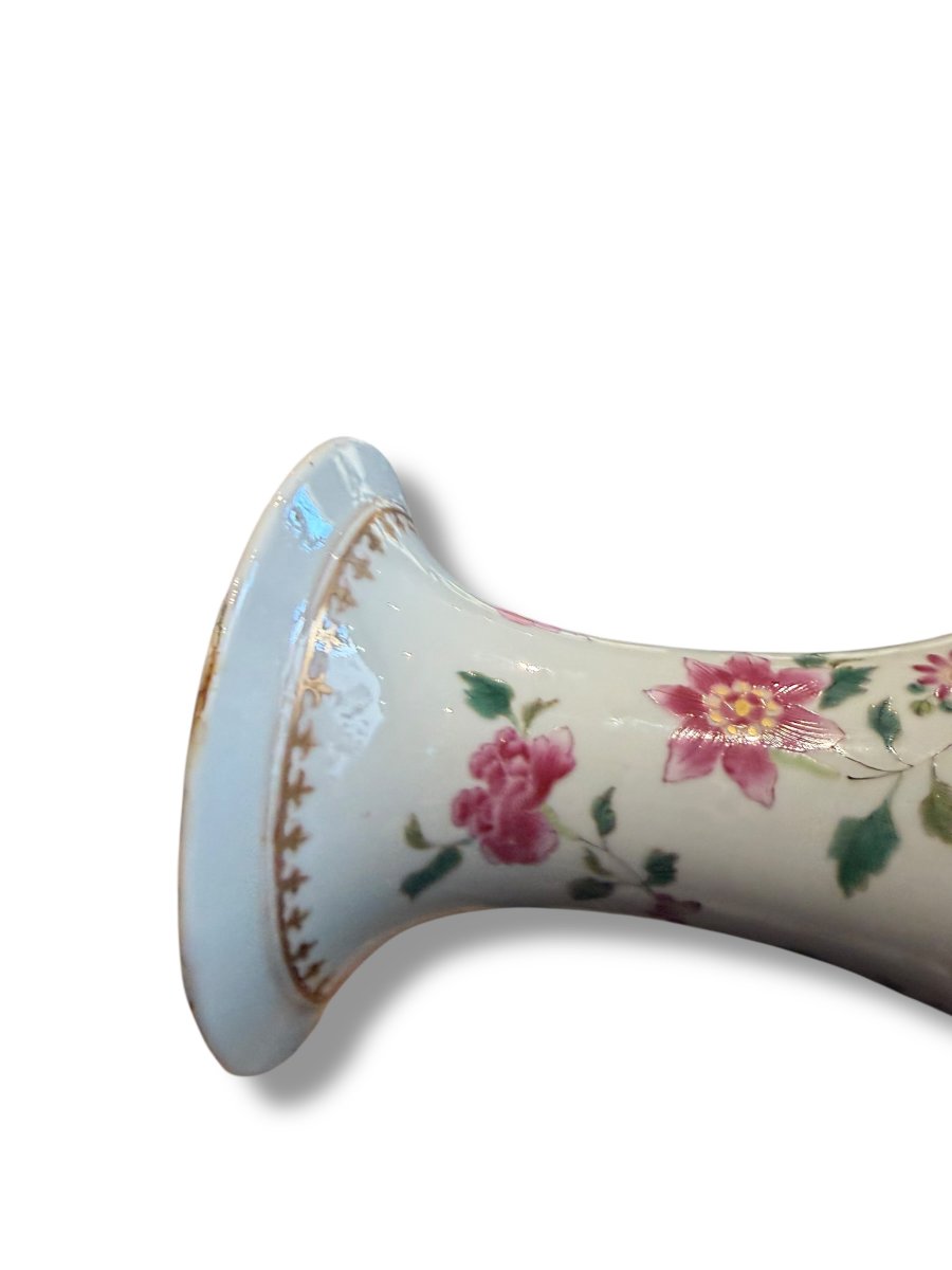 Double Circle Famille Rose Porcelain Vase-photo-5