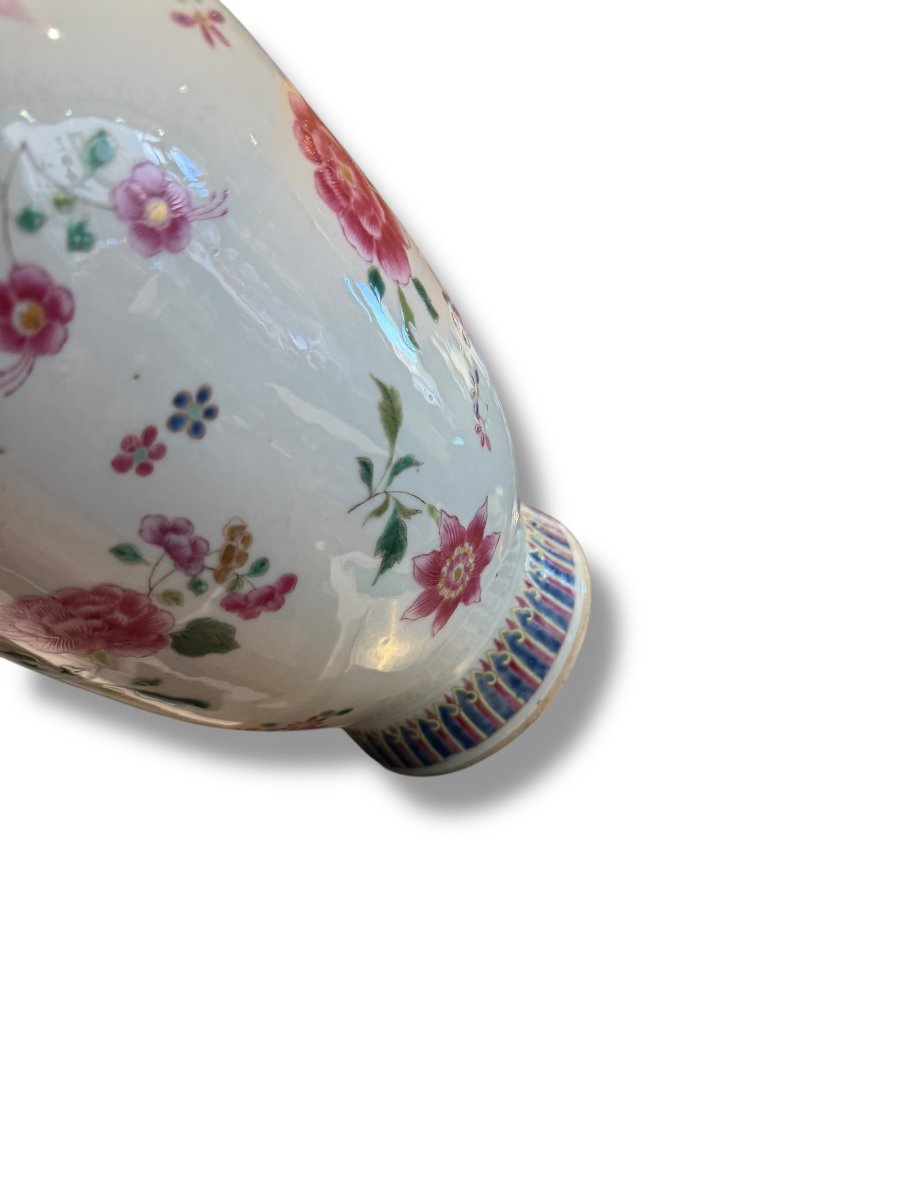 Double Circle Famille Rose Porcelain Vase-photo-6