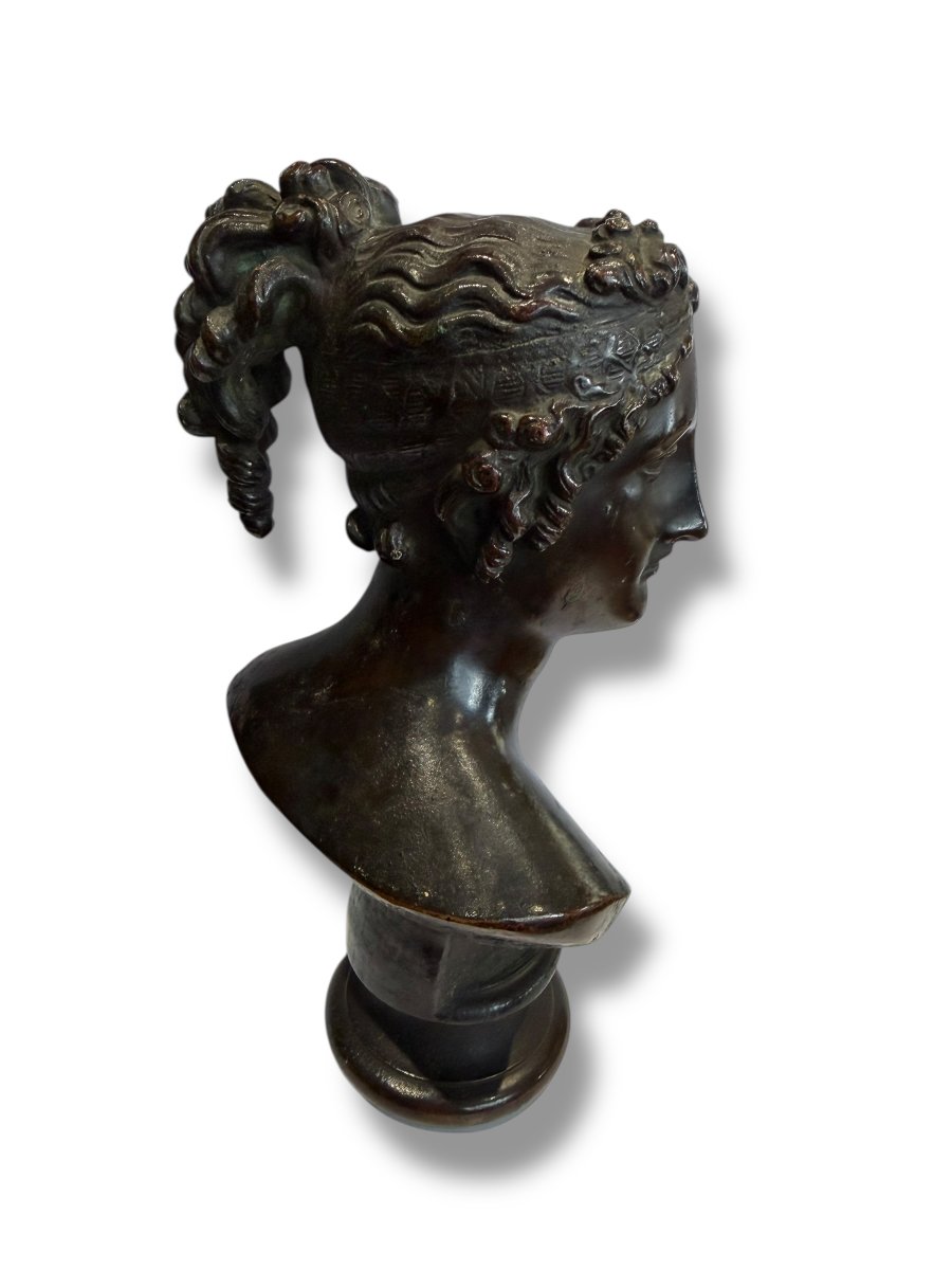 Barbedienne Fondeur Bronze Bust Of Diana-photo-6