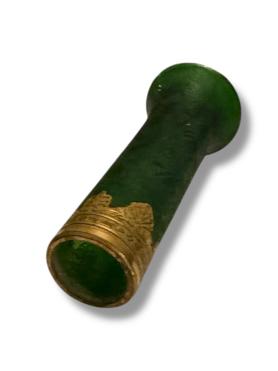 Daum Nancy Miniature Soliflore In Engraved Glass-photo-1