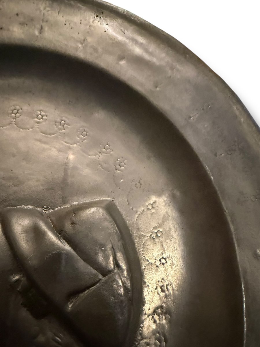 Important Pewter Dish Napoleon Bonaparte-photo-3
