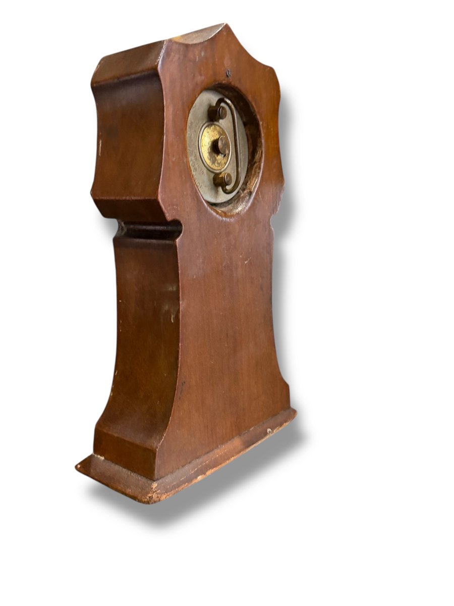 Mother And Child Mantel Clock In Solid Silver-photo-4