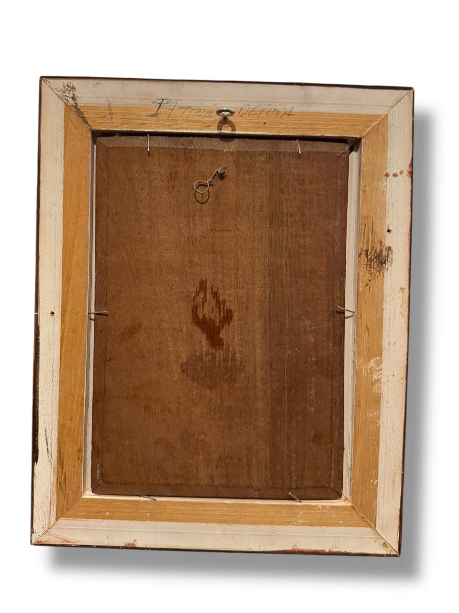 Au tribunal huile sur panneau XIXeme-photo-1