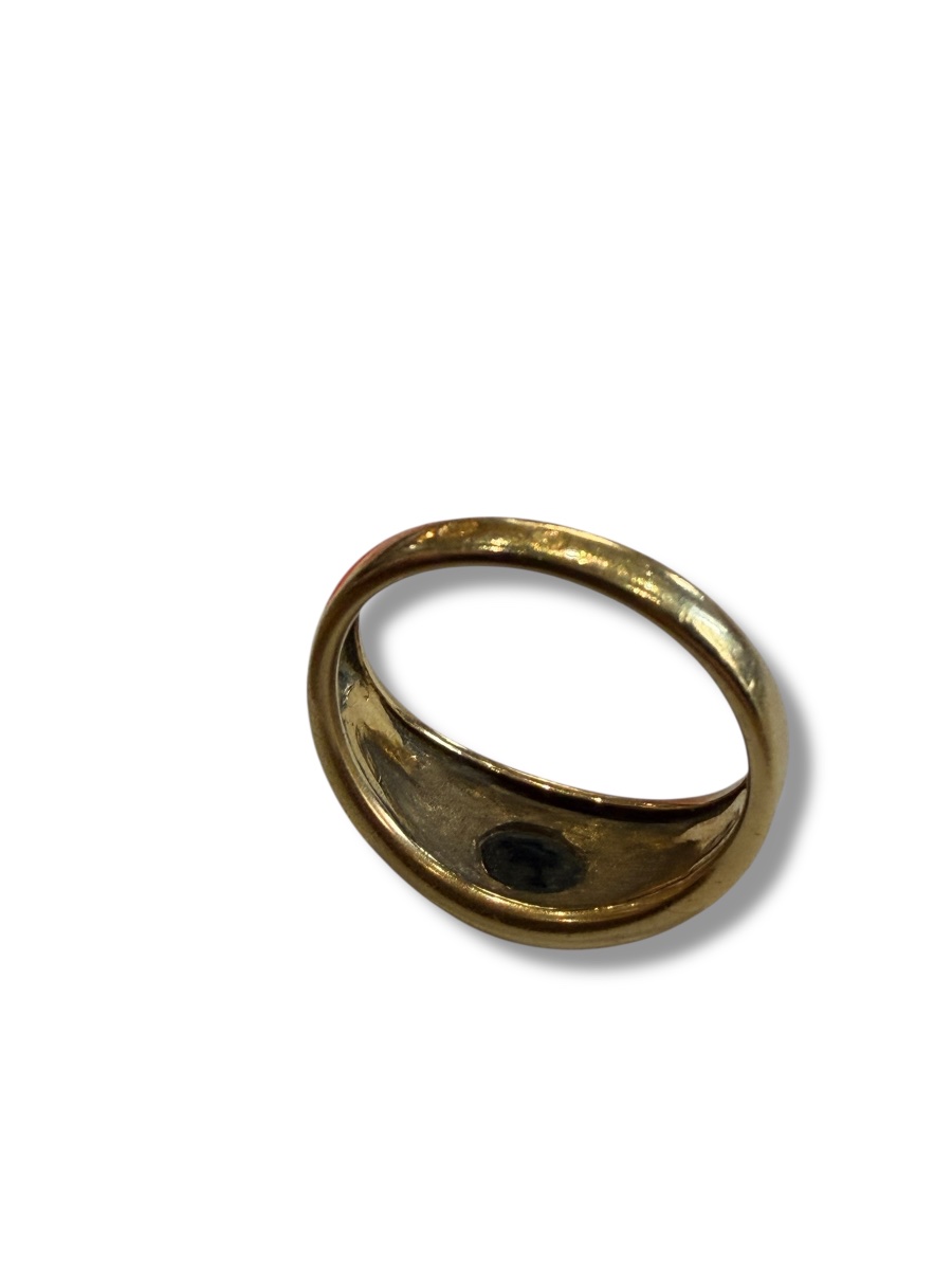 Gold, Sapphire And Enamel Ring -photo-8