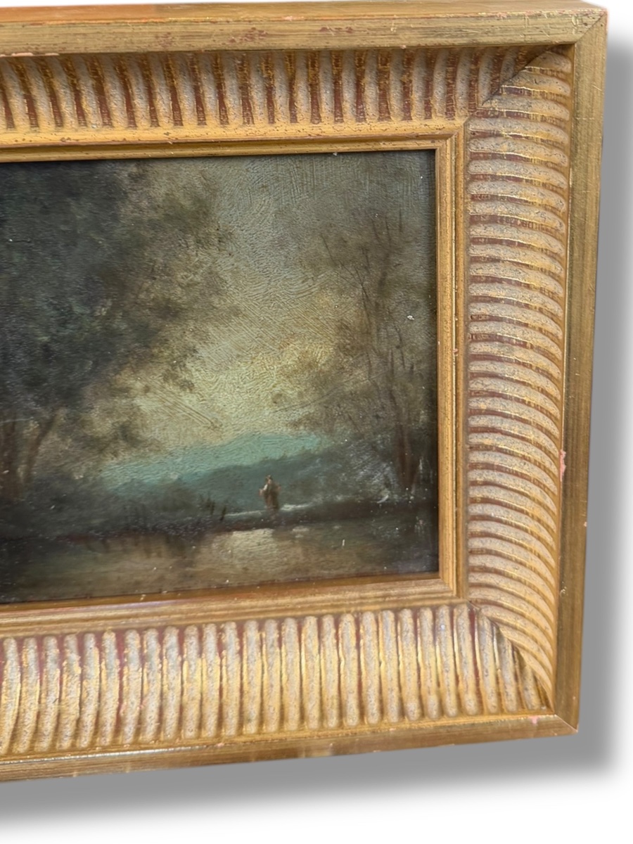 Paysages animés École de Barbizon XIXeme Gattié-photo-4