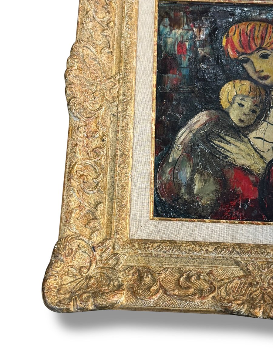 Henri d'Anty, Maternity, Oil On Canvas-photo-2