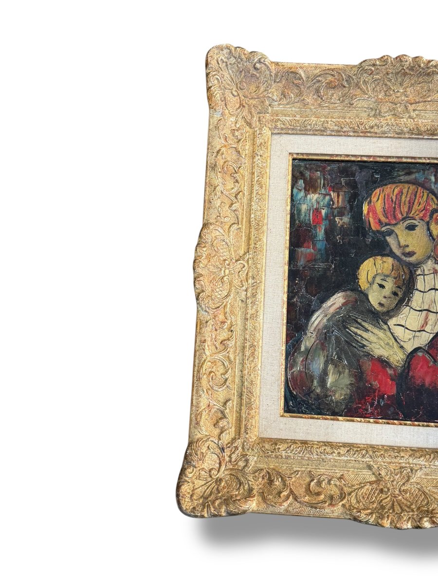 Henri d'Anty, Maternity, Oil On Canvas-photo-3