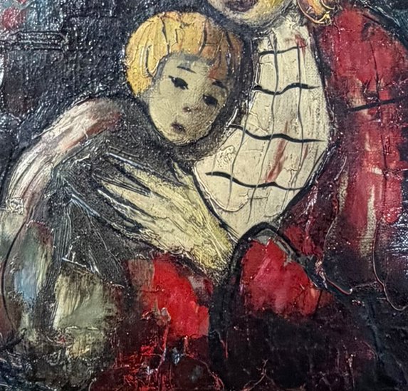 Henri d'Anty, Maternity, Oil On Canvas-photo-6