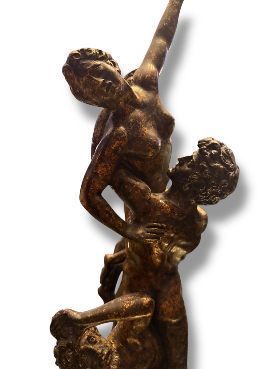 L’enlèvement des Sabines bronze d’après Jean de Bologne Giambologna-photo-3