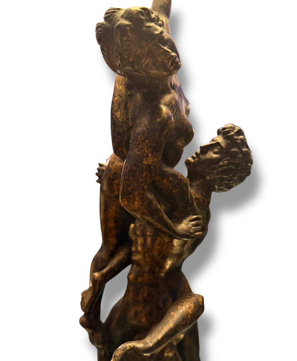 L’enlèvement des Sabines bronze d’après Jean de Bologne Giambologna-photo-4
