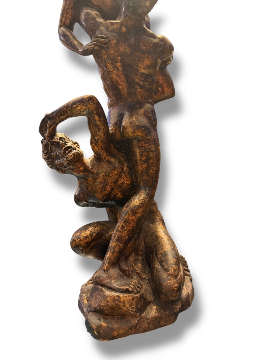 L’enlèvement des Sabines bronze d’après Jean de Bologne Giambologna-photo-1