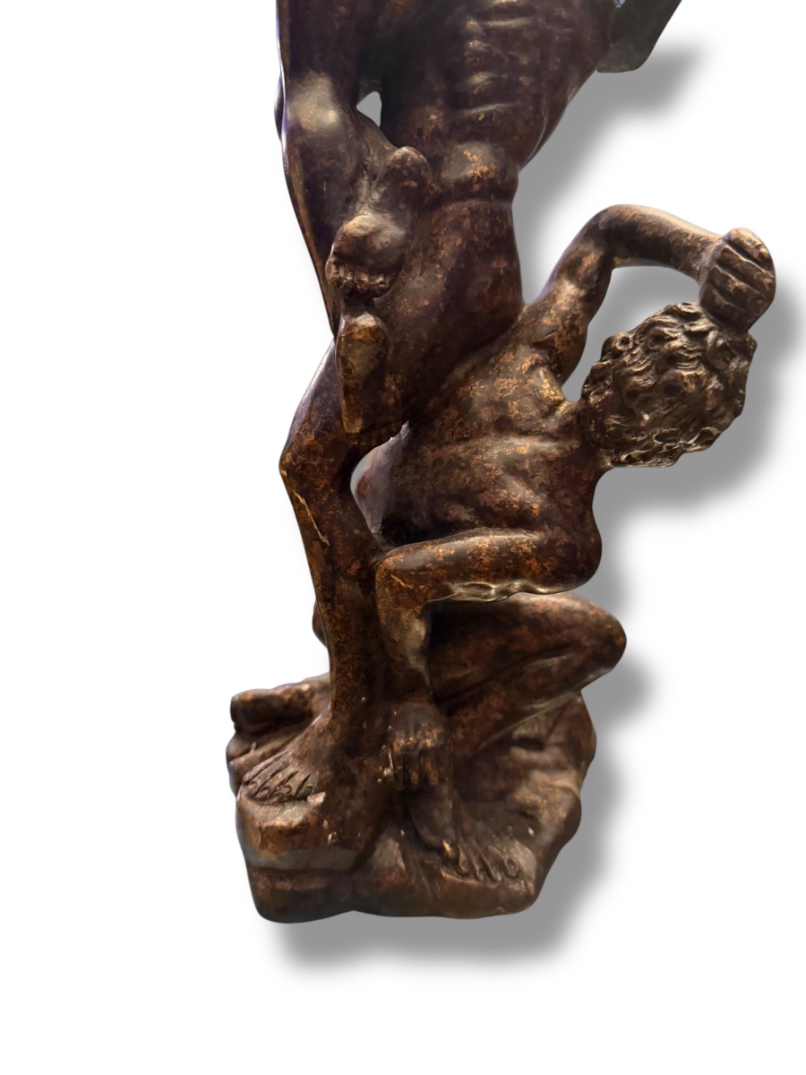 L’enlèvement des Sabines bronze d’après Jean de Bologne Giambologna-photo-8