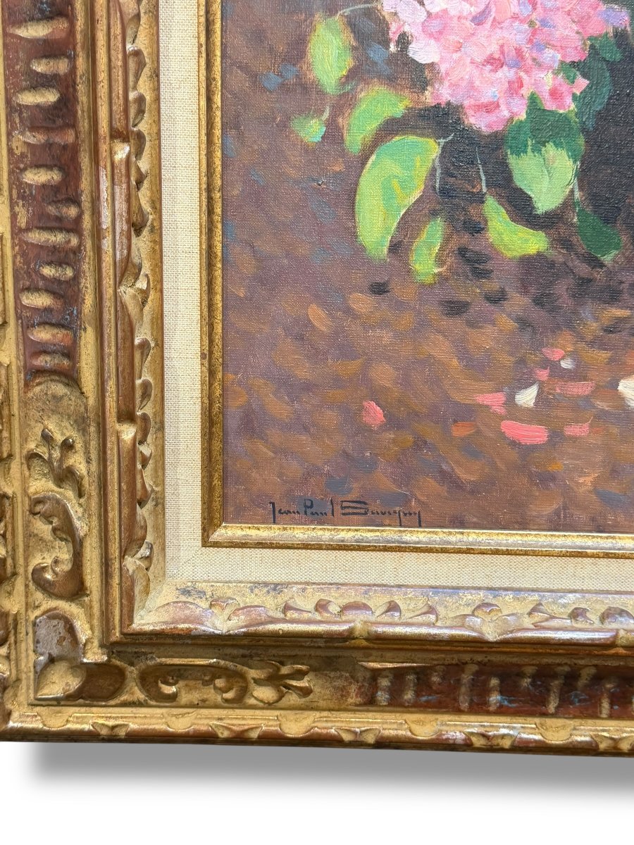 Jean-Paul SAVIGNY Importante Nature morte bouquet de fleur-photo-3