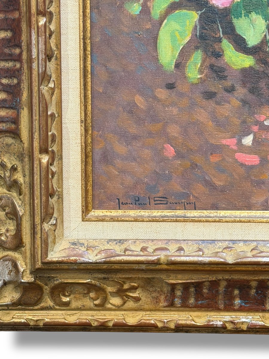 Jean-Paul SAVIGNY Importante Nature morte bouquet de fleur-photo-2